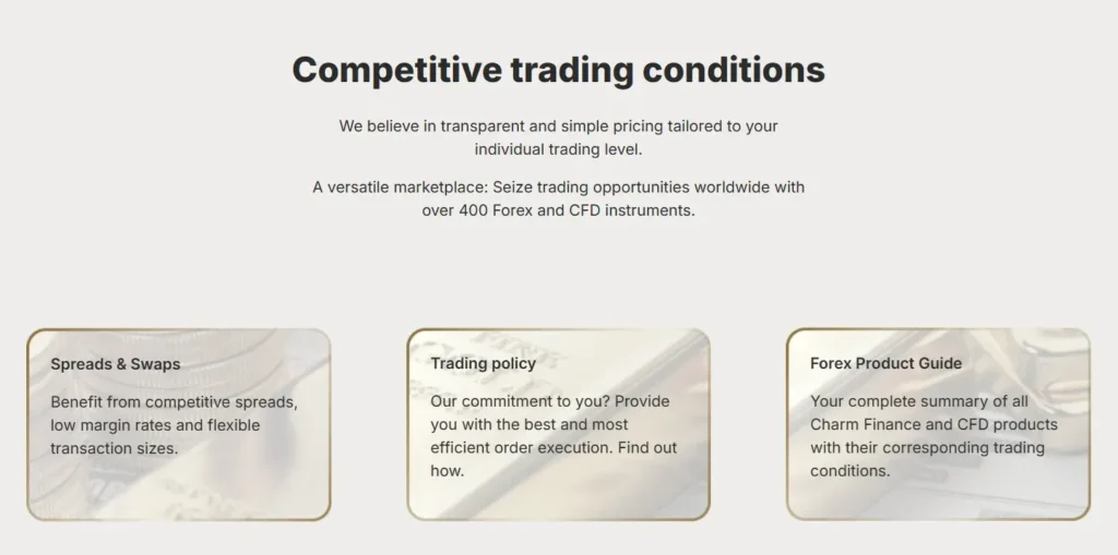 Charm Finance 1 screen