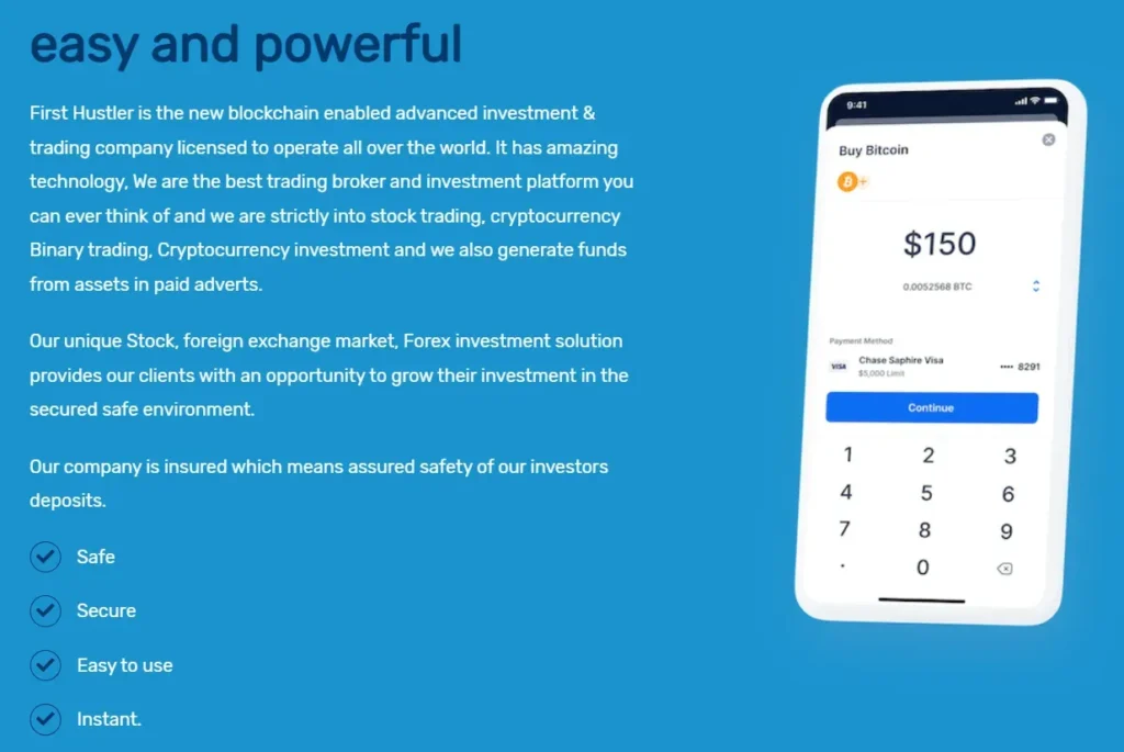 First Hustler 2 screen