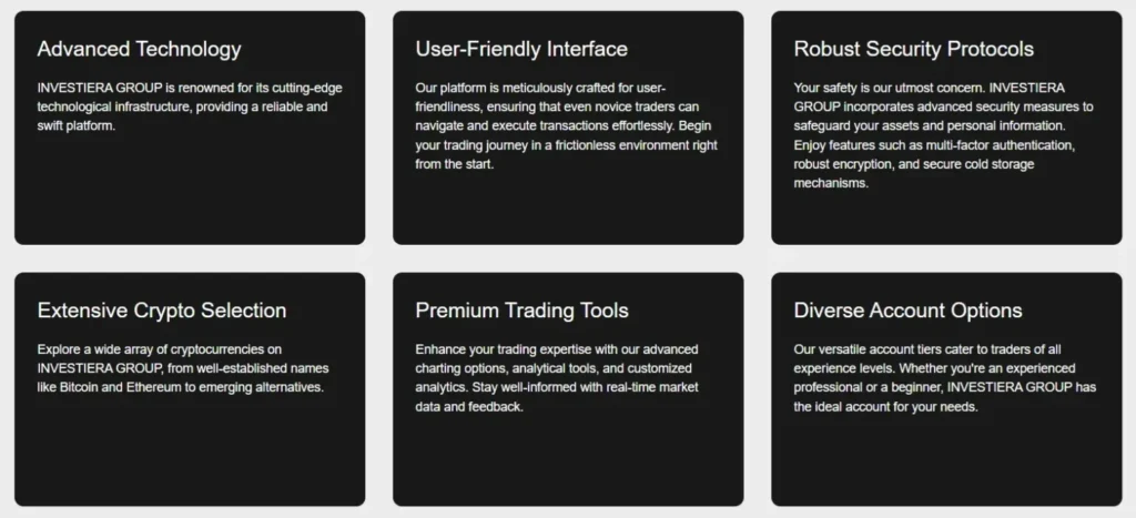 Investiera Group 1 screen