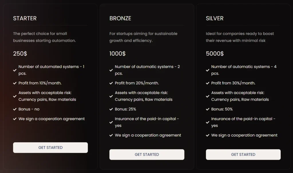 ITS Capital AG 2 screen