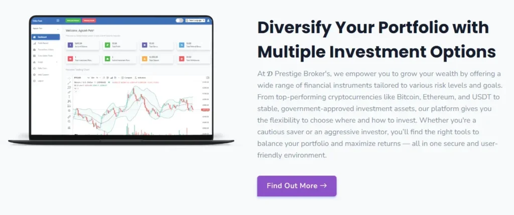 Prestige Broker’s 2 screen