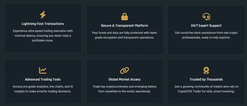 CryptoFOX Trader 2 screen