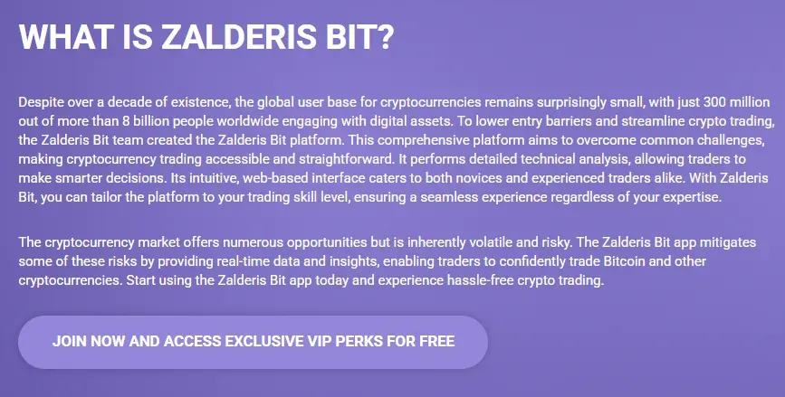 Zalderis Bit 1 screen