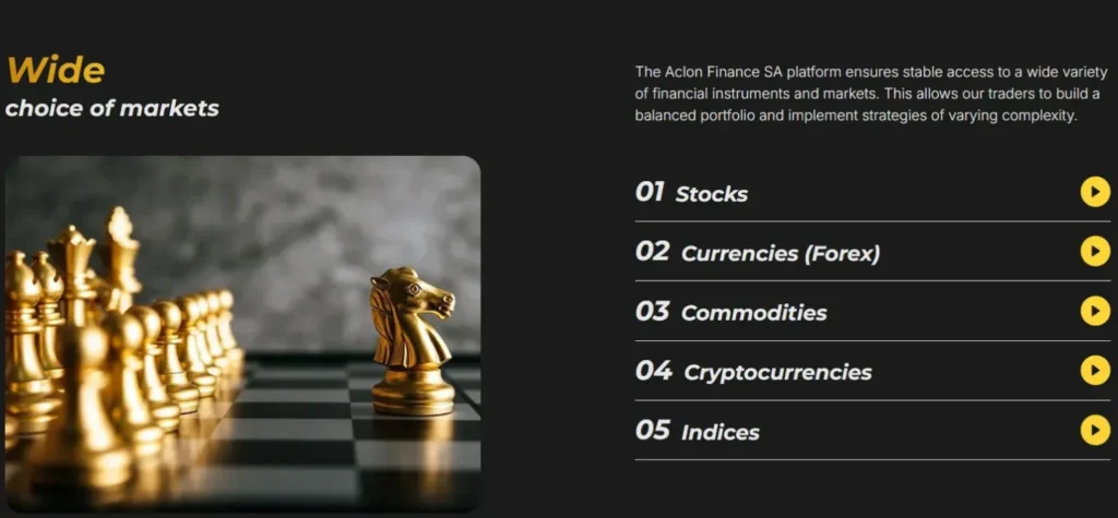 Aclon Finance 1 screen