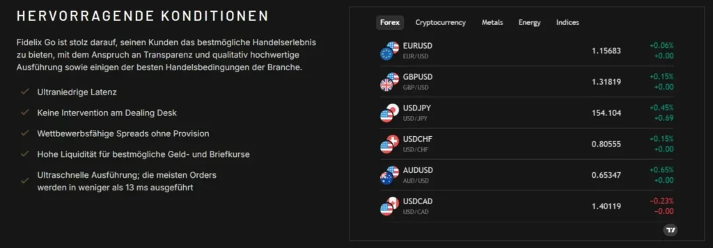 Fidelix Go 1 screen