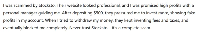 Stocksto 3 screen