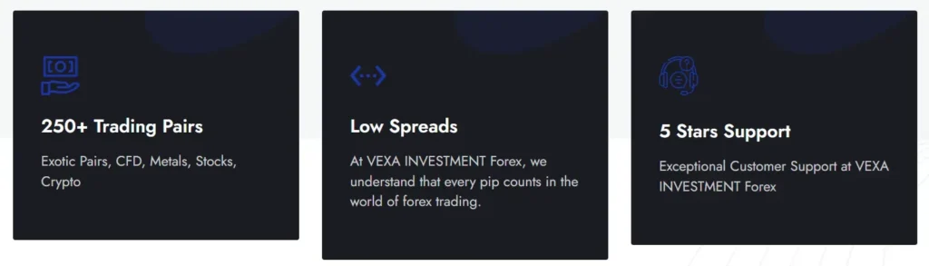 VEXA INVESTMENT 1 screen