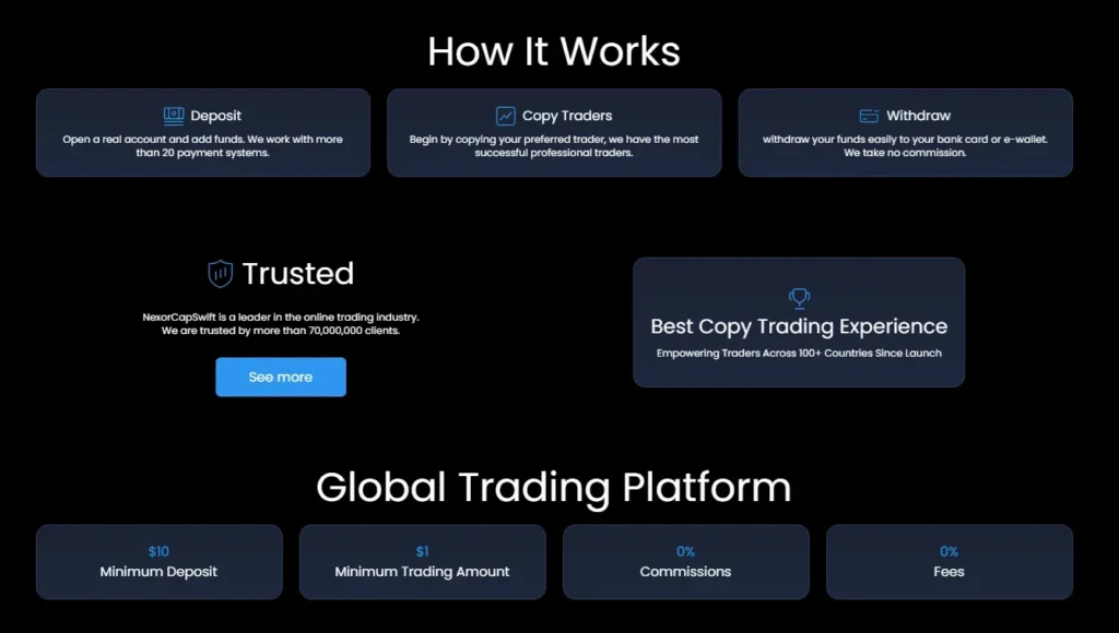 NexorCapSwift 2 screen