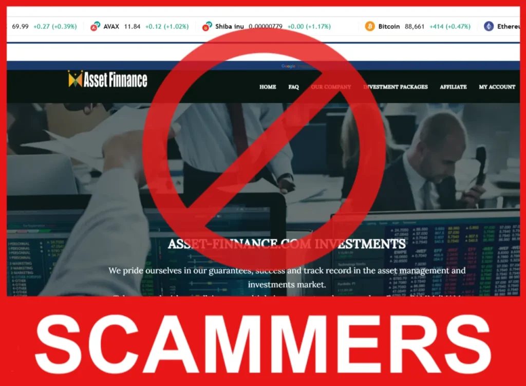 AssetFinnance face screen