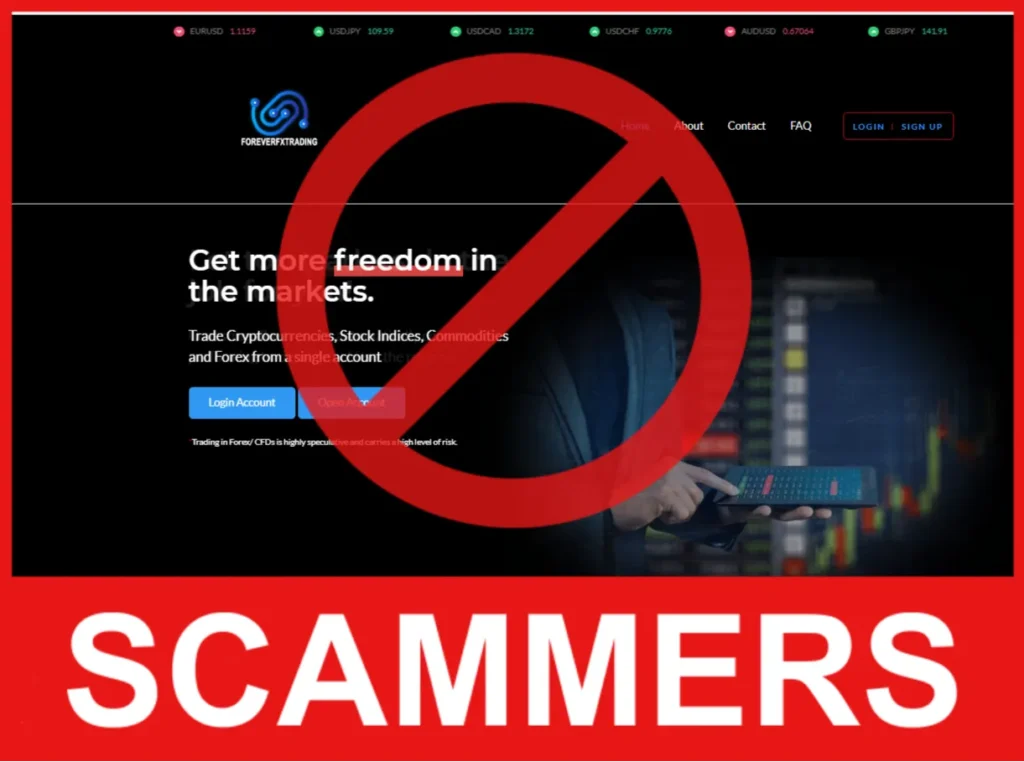 Foreverfxtrading face screen