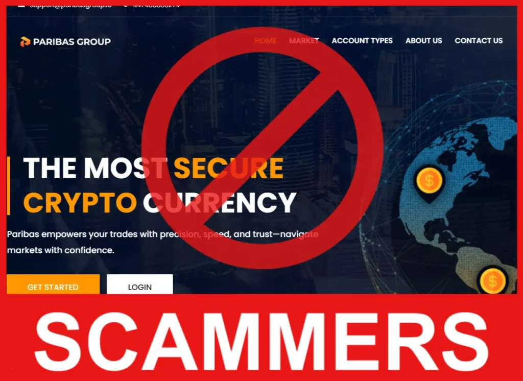 Paribas Group face screen