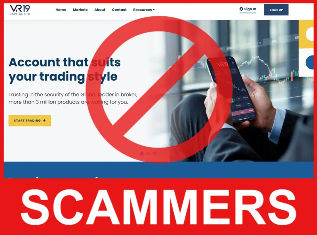 VR19 Capital Ltd face screen