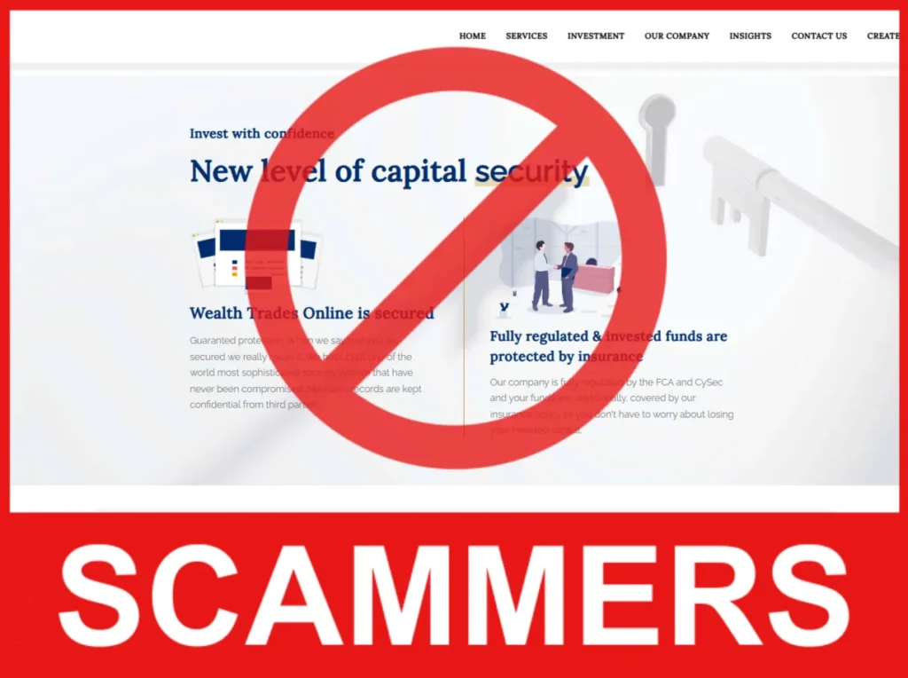 Wealth Trades Online face screen