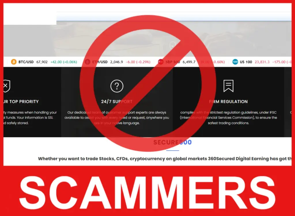 360Secured Digital Earning face screen
