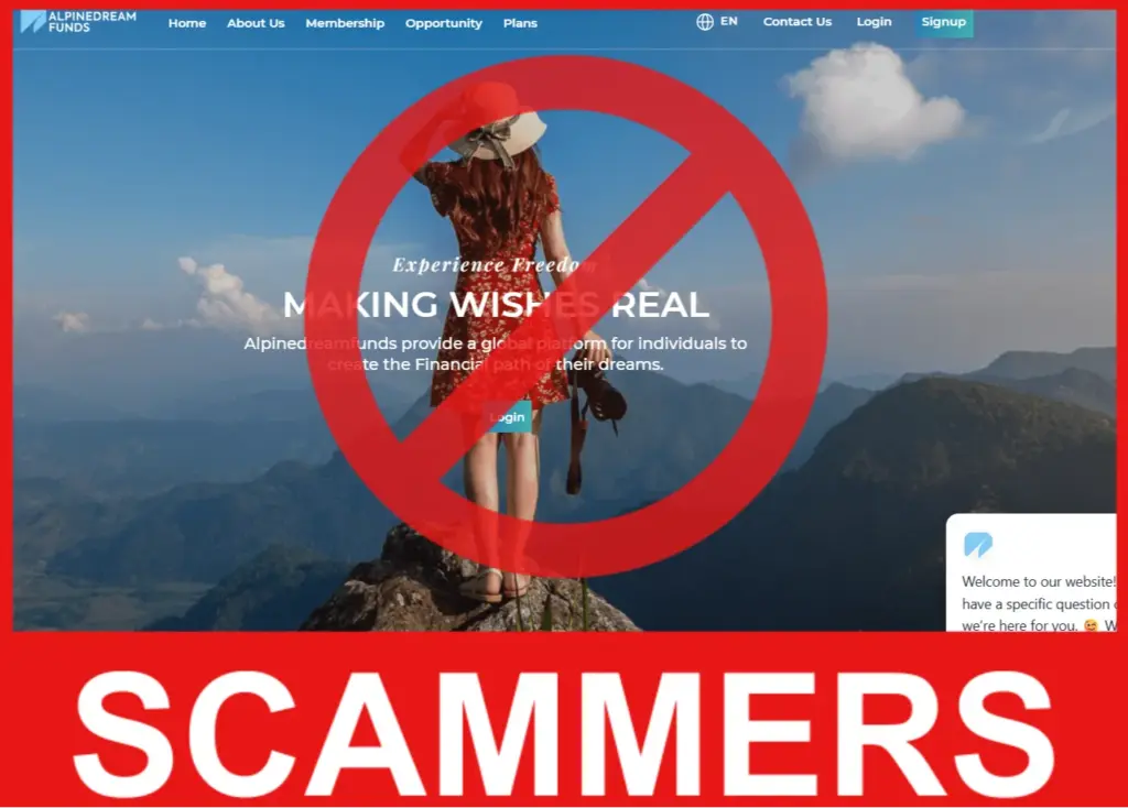 Alpinedream Funds face screen