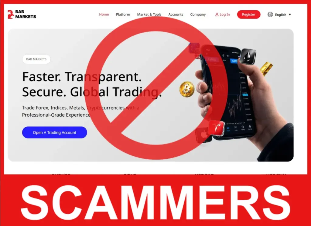 BAB Markets face screen