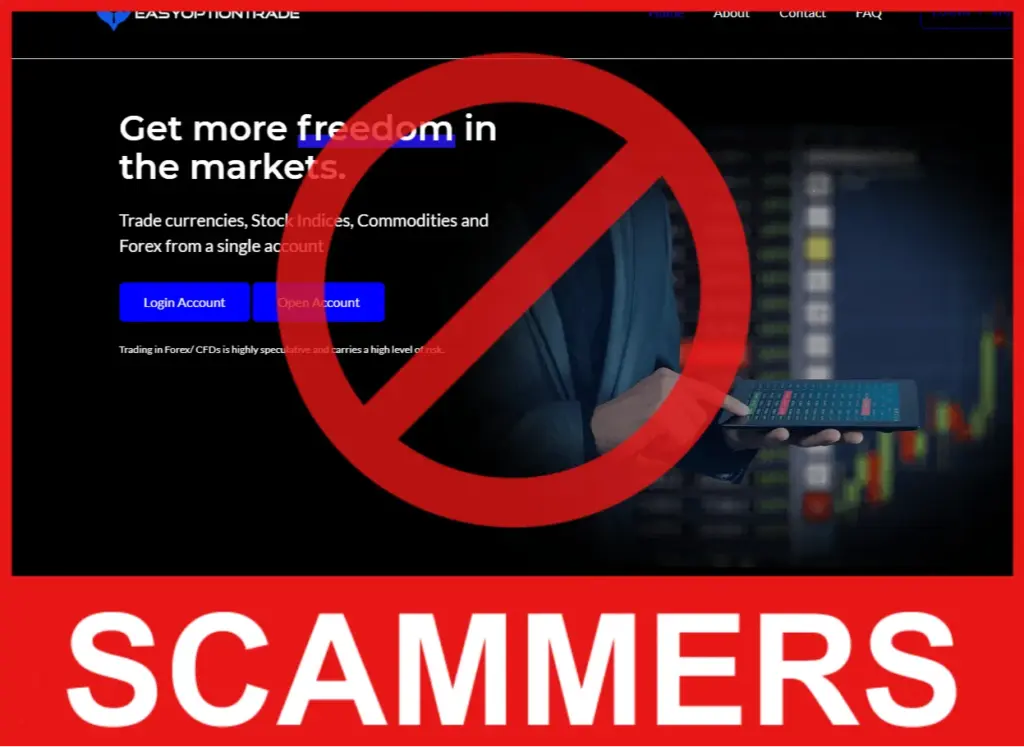 Easy Option Trade face screen