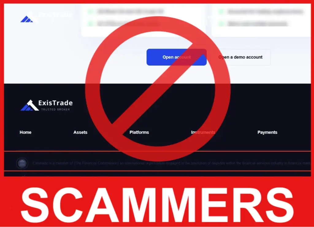 ExisTrade face screen