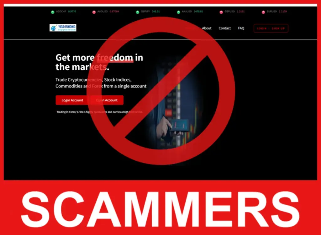 Yield Funding face screen