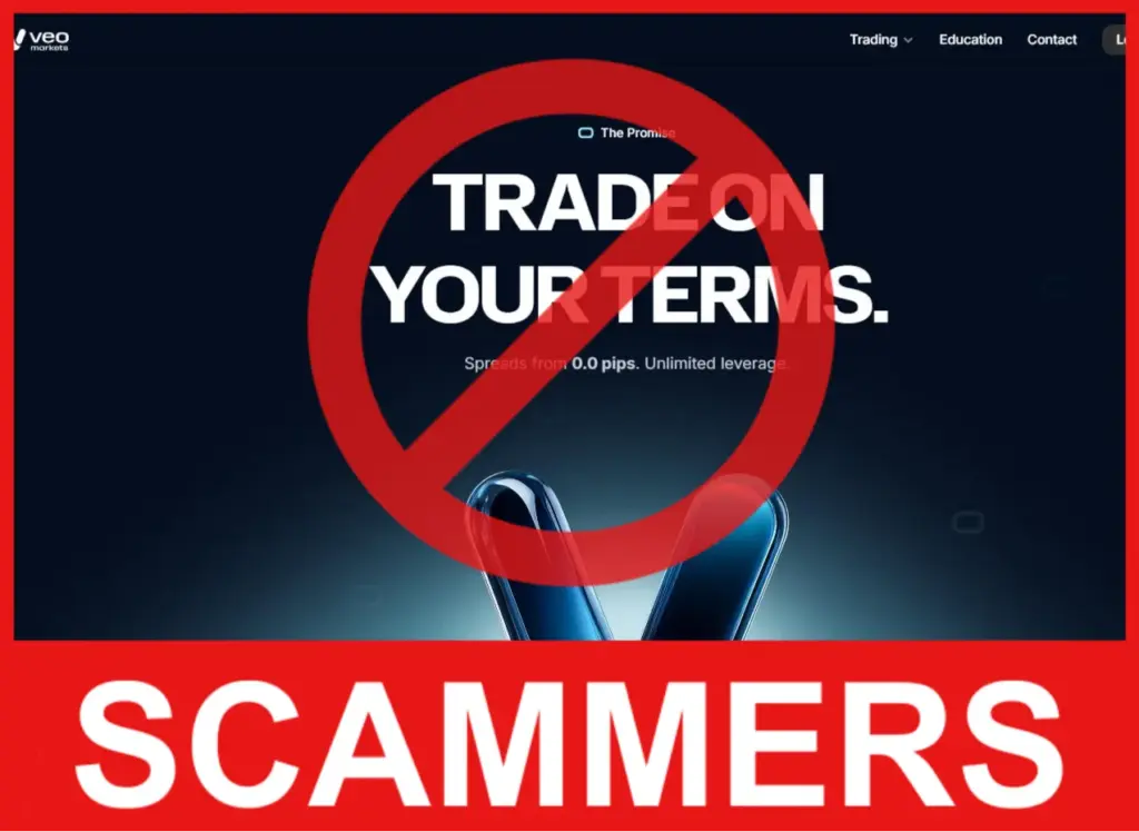 VEO Markets face screen