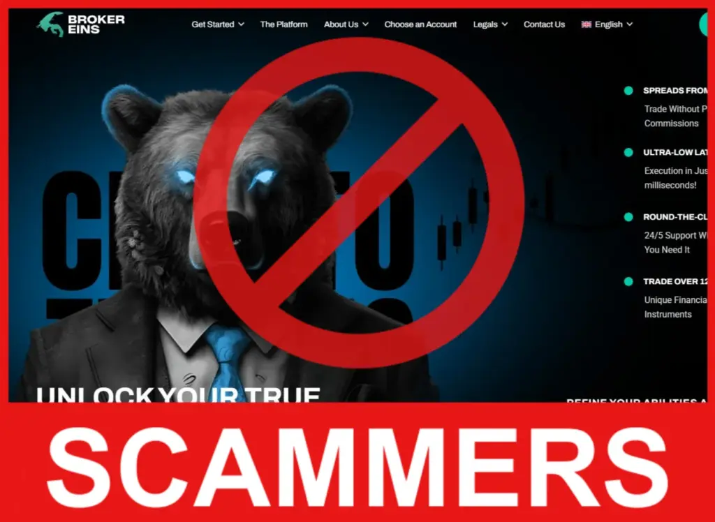 Broker Eins face screen