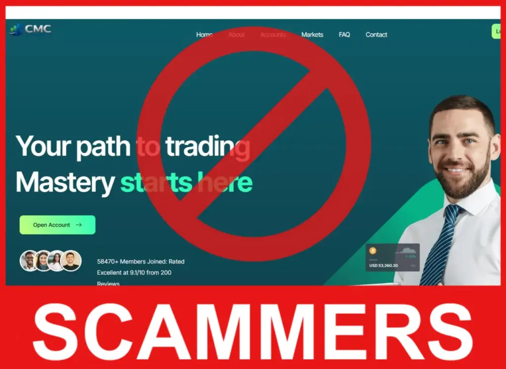 CMC Trading face screen