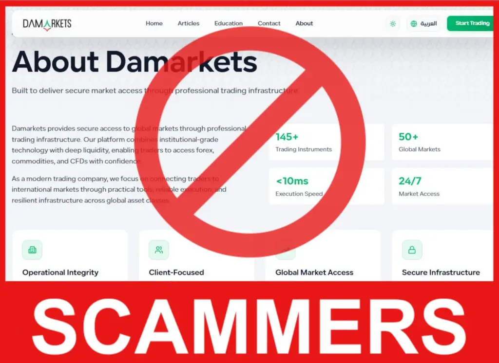 Damarkets face screen