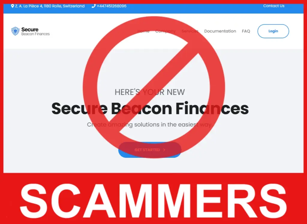 Secure Beacon Finances face screen