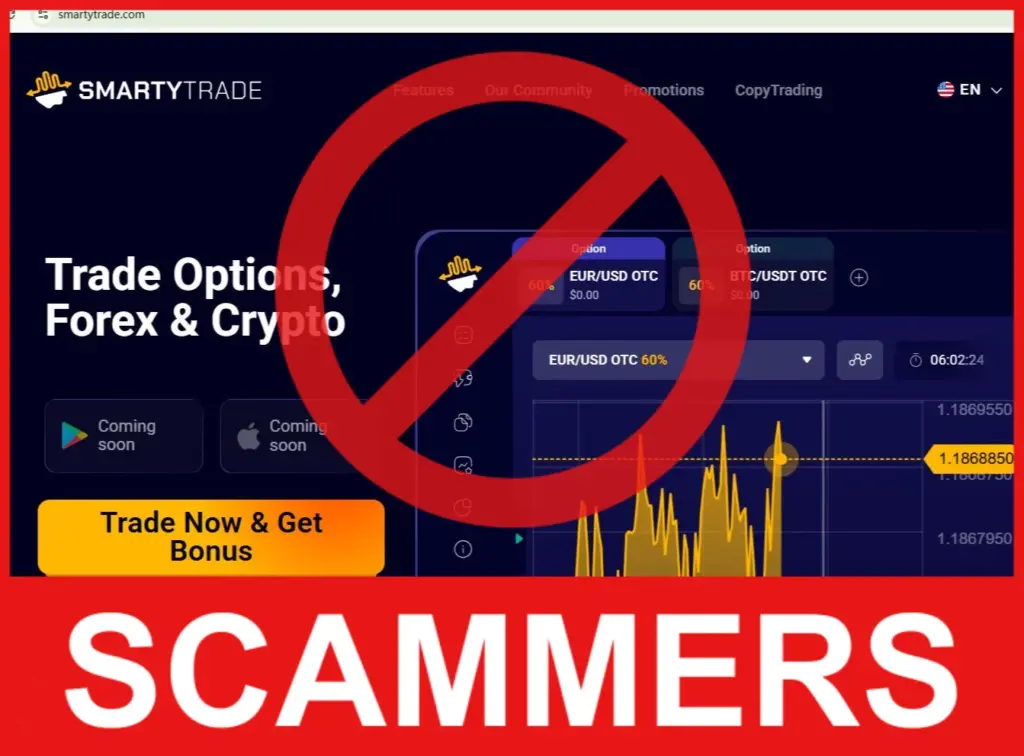 SmartyTrade face screen