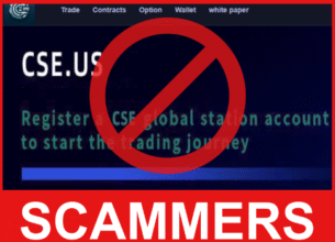 Csecrypto.co front side screen