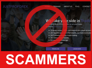 JustProForex front side