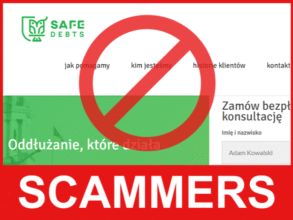 Safe Debts front side