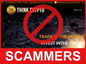 Think Crypto front side