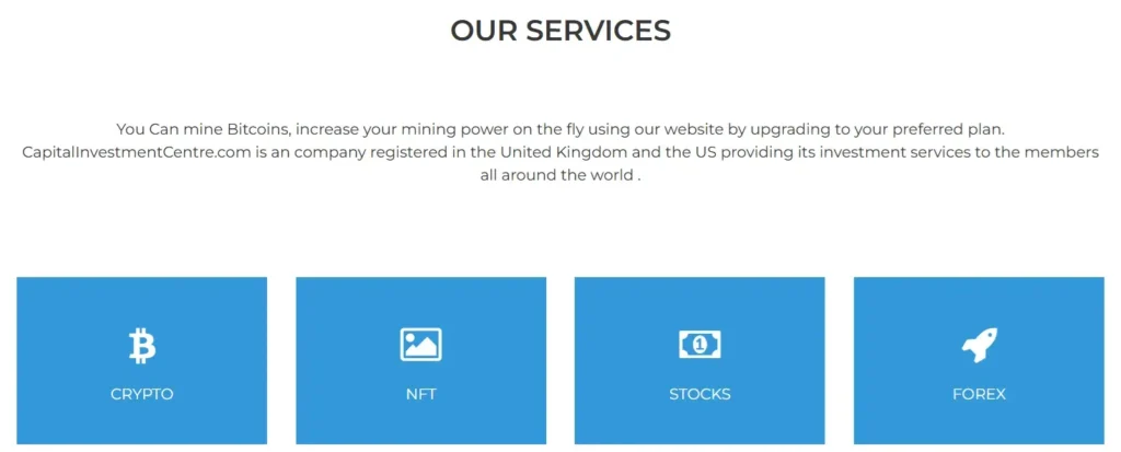 CapitalInvestmentCentre 1 screen