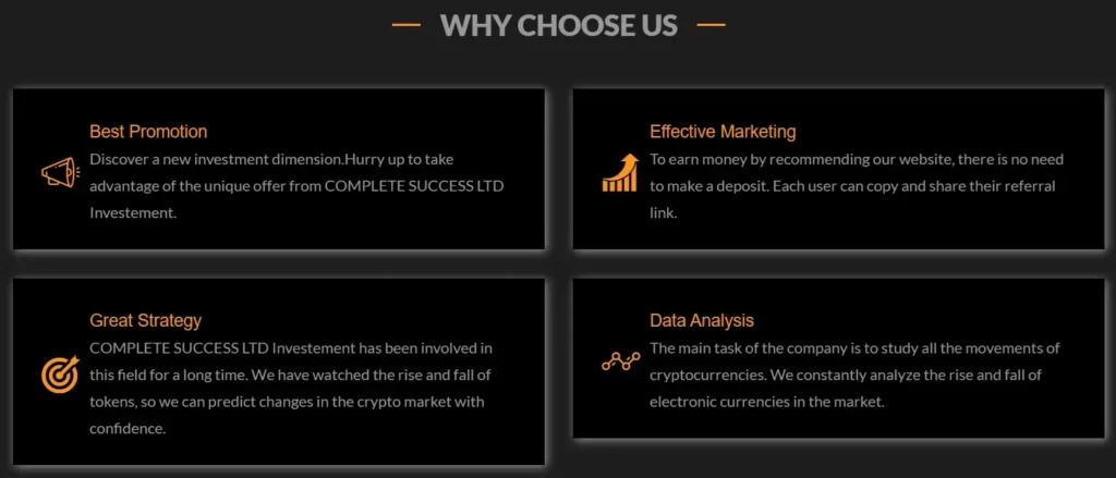 Complete Success Ltd 2 screen