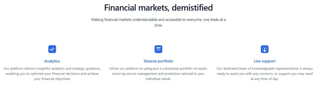 Financial Trades 2 screen