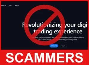Financial Trades face screen
