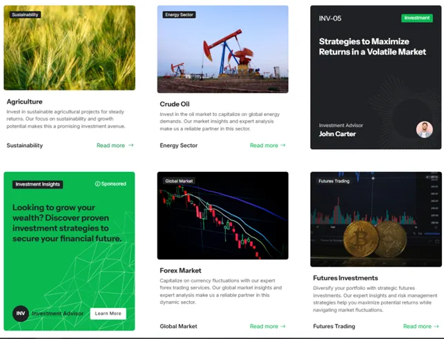 Influxtrade 1 screen