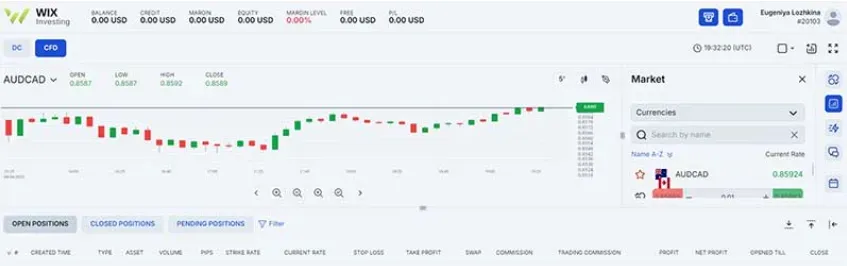 Wix Investing 2 screen