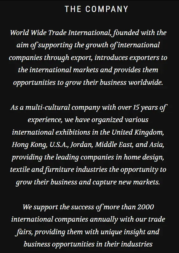 Worldwide Trade International 1 screen