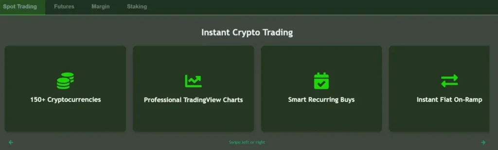 Core Crypto Exchange 1 screen