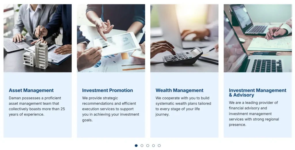 Daman Investments 1 screen