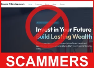 Empire X Developments face screen
