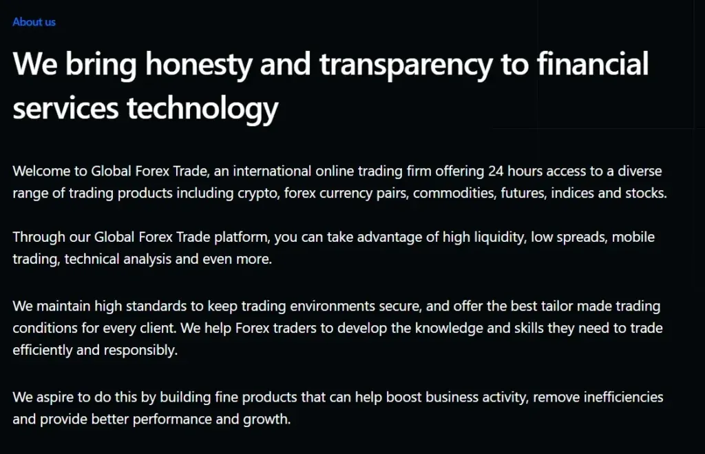 Global Forex Trade 2 screen