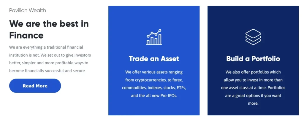 Pavilion Wealth 2 screen