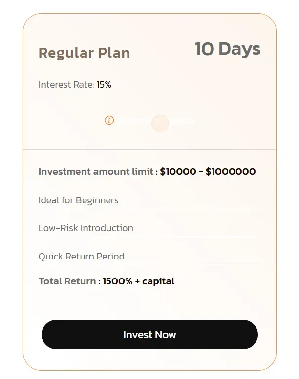 Safe ChainInvestment 2 screen