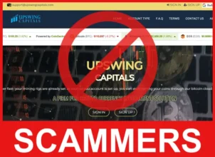 Upswingcapitals face screen