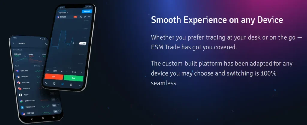 ESM Trade 2 screen