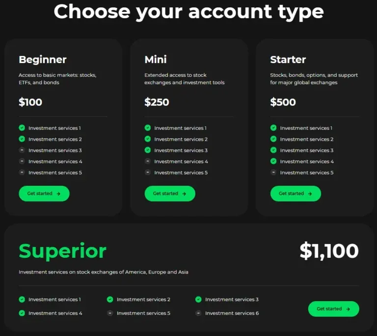 Eurotrade Investments 2 screen