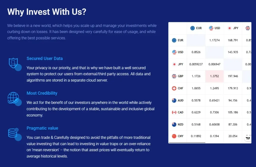 Expert Trust Trade 1 screen